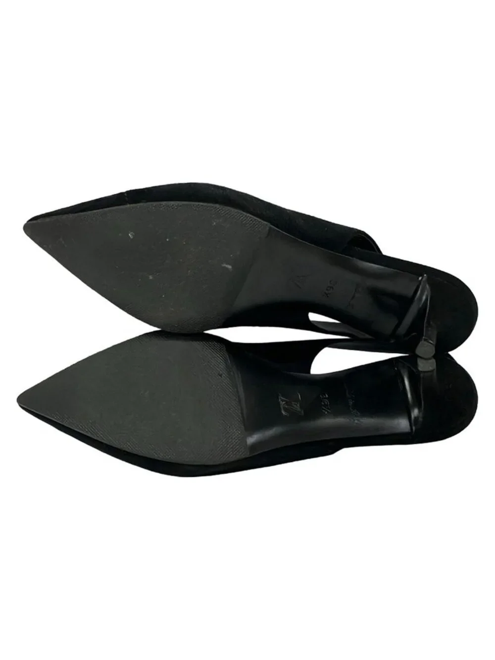 Louis Vuitton Sandals 36.5 Black Silver Gold